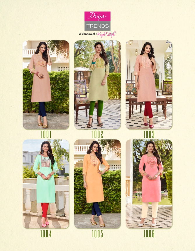 Diya Trendz Fashion Bird 1 Ethnic Wear Wholesale Designer Kurtis Catalog